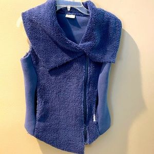 Head Brand fleece zip front blue vest size XS {083}